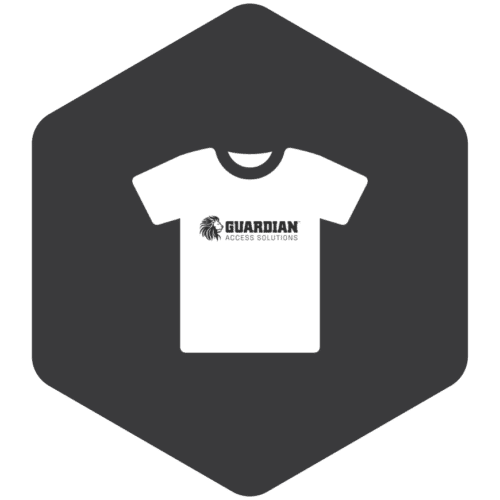 Guardian Access Solutions t-shirt with logo.