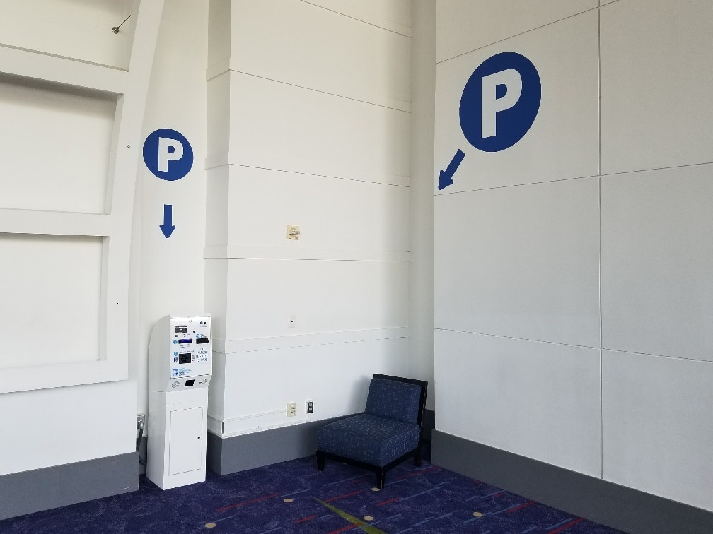 Secure parking fees paid at pay station.