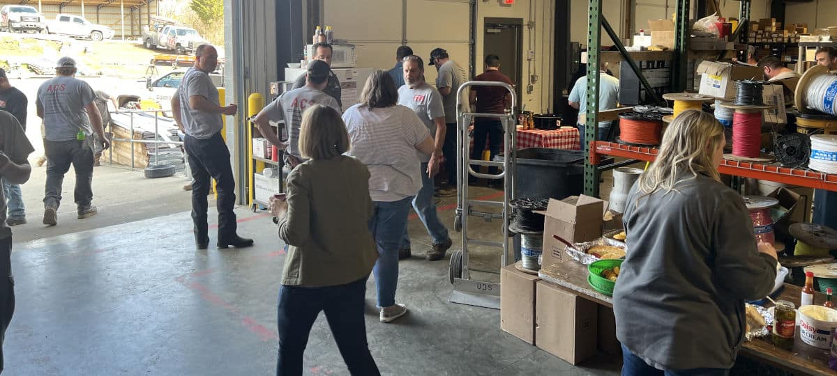 ACS workers busy in warehouse