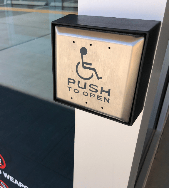 push to open ADA button