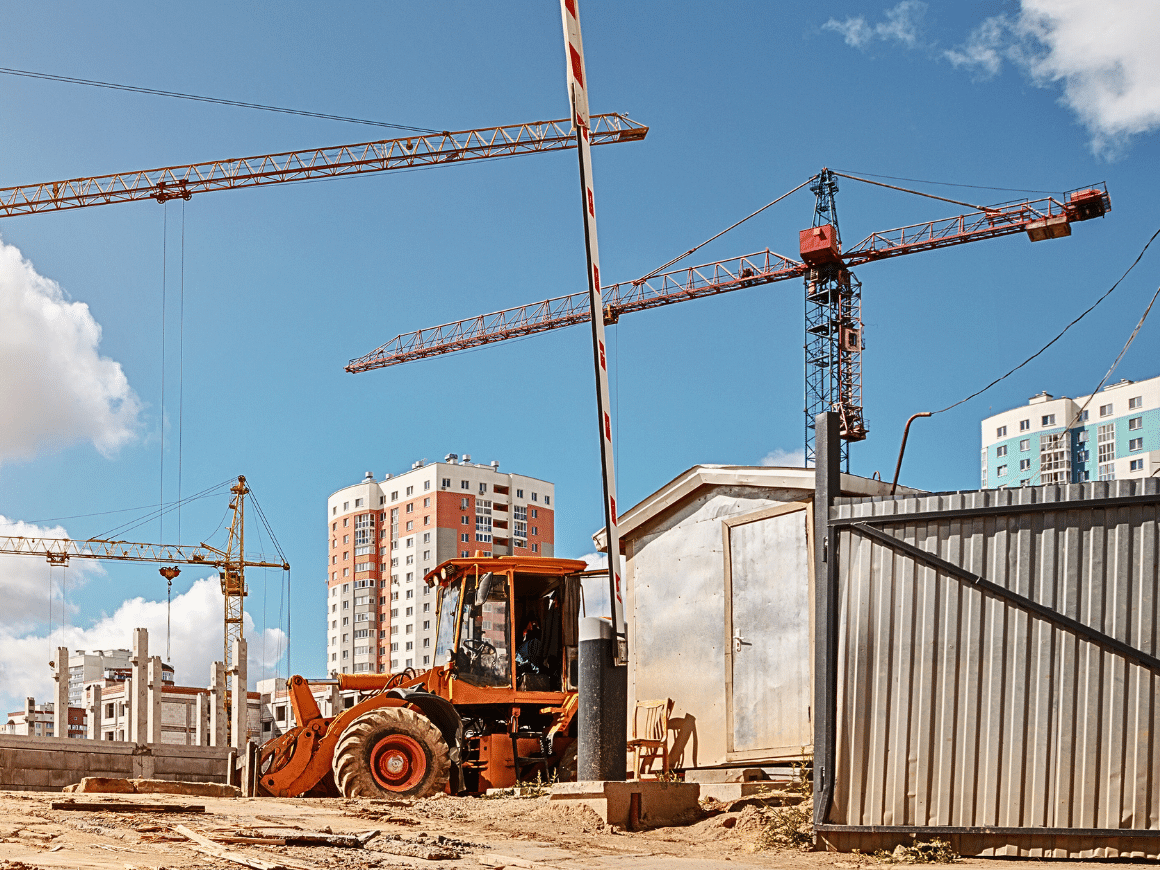 Custom Gate Solutions at construction site