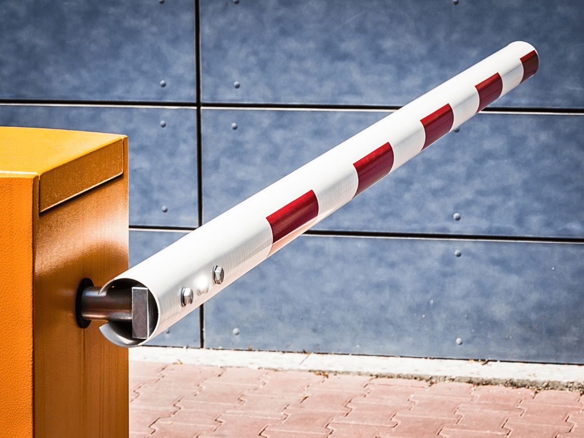 traffic barrier for secure parking